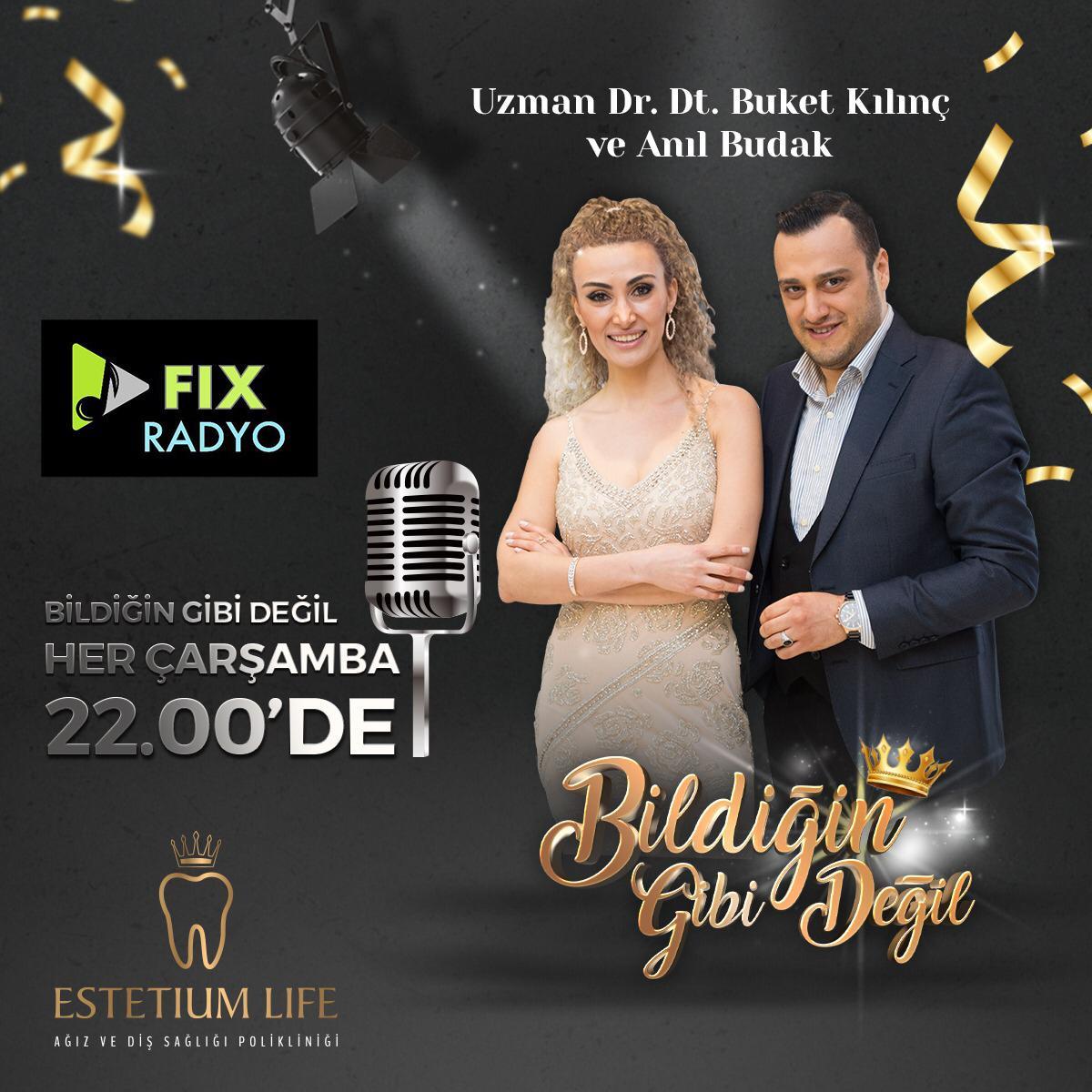 Dr.Dt. Buket Kılınç ve Anıl Budak Sıra Dışı Bir Radyo Programıyla Dinleyicileriyle Buluşuyor...